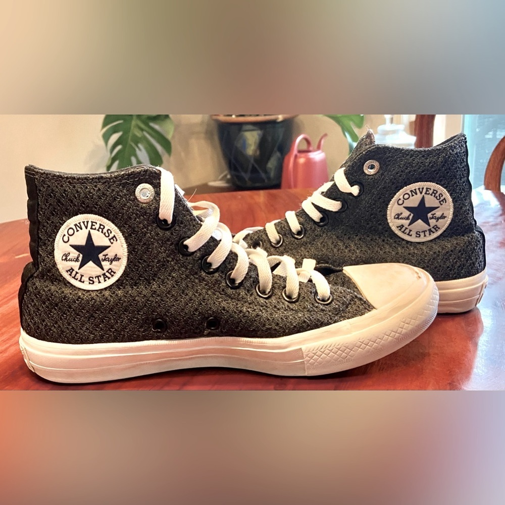 Womens Converse CT All Star II Hi Top Thunder/White Mesh Sneakers Sz 8.5 154020C